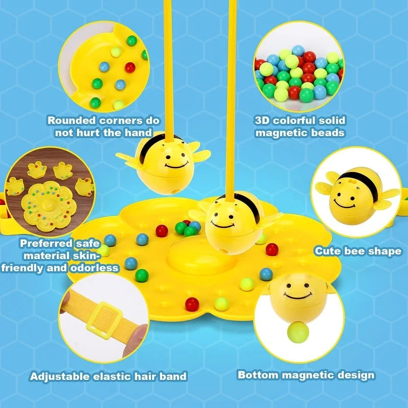 Magnetic Bumble Bee Sorting and Fishing Board Game