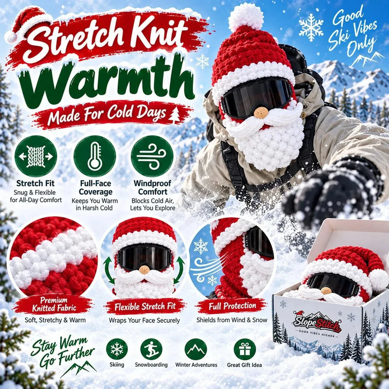 TinyWishes MerryMask 3D Christmas Knit Ski Mask