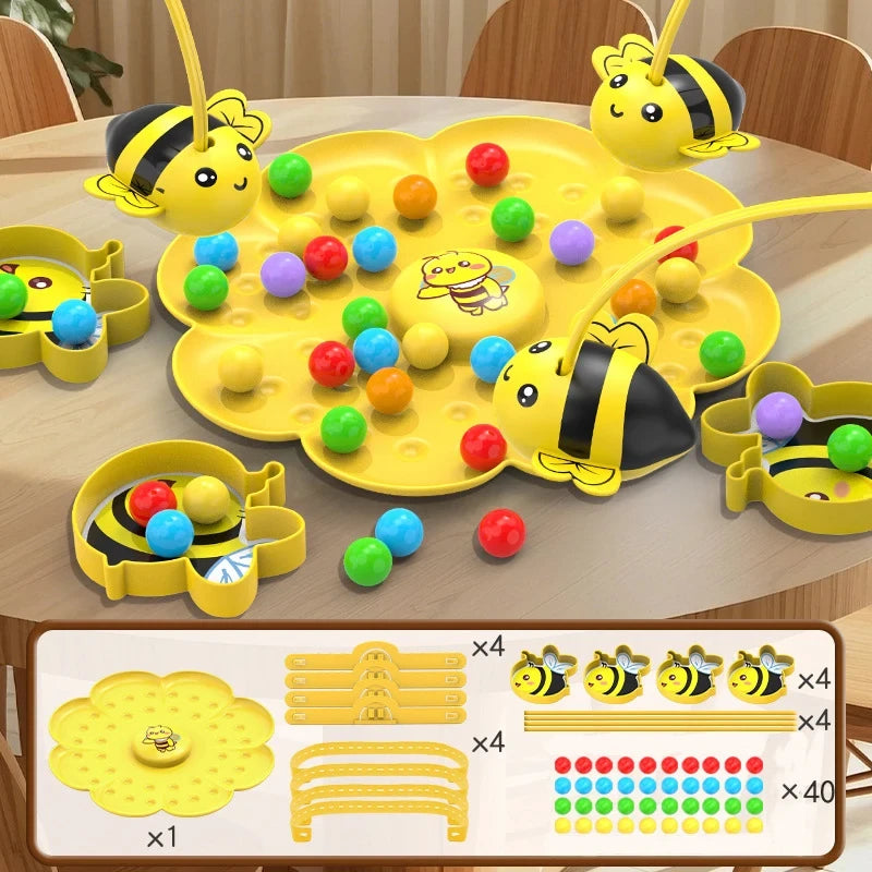 Magnetic Bumble Bee Sorting and Fishing Board Game