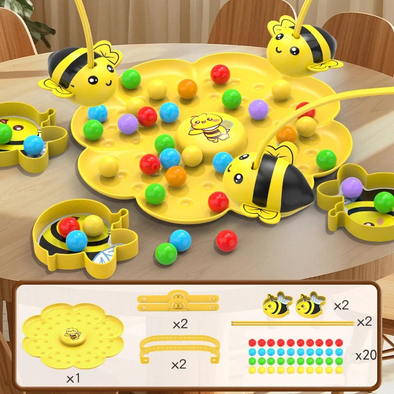 Magnetic Bumble Bee Sorting and Fishing Board Game