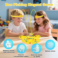Magnetic Bumble Bee Sorting and Fishing Board Game