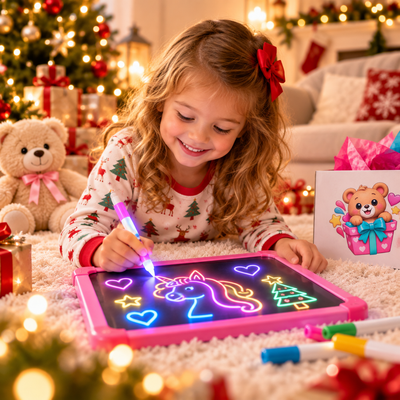 Gift-wrapped toy box