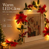 PoinsettiaGlow™  Lighted Christmas Garland