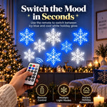 TinyWishes™ FrostGlow LED Snowflake Wall Set