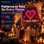 TinyWishes™ SmartGlow RGB Christmas Curtain Lights