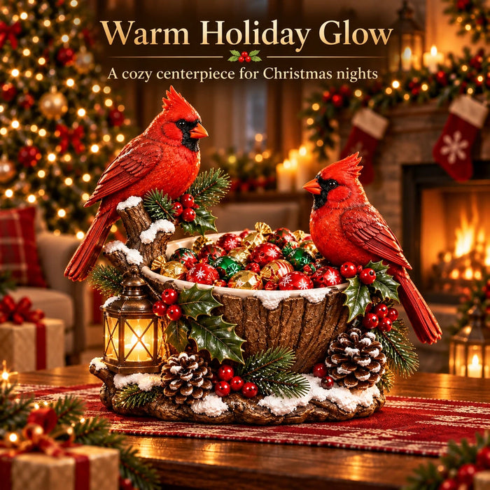 TinyWishes™ CardinalGlow Lighted Christmas Treat Bowl