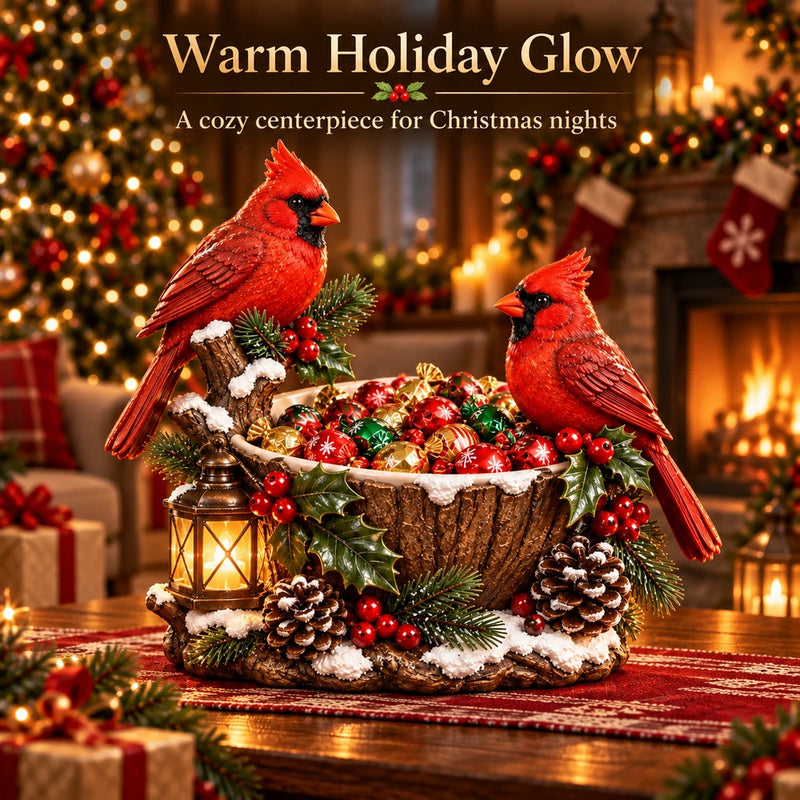 TinyWishes™ CardinalGlow Lighted Christmas Treat Bowl