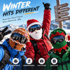 TinyWishes MerryMask 3D Christmas Knit Ski Mask