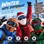 TinyWishes MerryMask 3D Christmas Knit Ski Mask