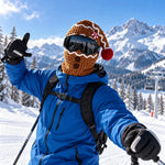 TinyWishes MerryMask 3D Christmas Knit Ski Mask