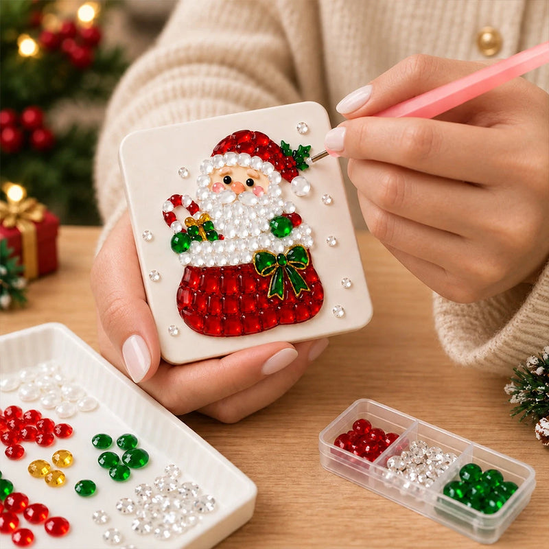 TinyWishes MerryMosaic™ Personalised Christmas Gem Art Kit