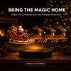 Magnetic Floating Santa Sleigh Display
