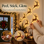 TinyWishes™ ReindeerGlow 7-Piece Christmas Wall Light Set