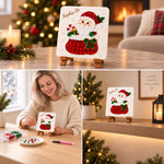 TinyWishes MerryMosaic™ Personalised Christmas Gem Art Kit