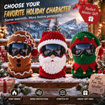 TinyWishes MerryMask 3D Christmas Knit Ski Mask