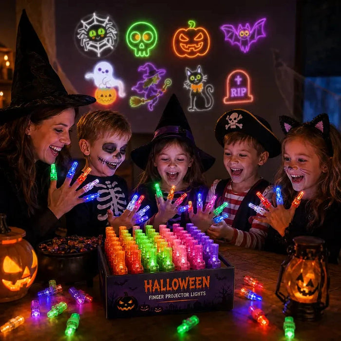 TinyWishes™ SpookySpark Halloween & Christmas Projector Rings
