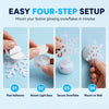 Glowing 3D Snowflake Wall Stickers