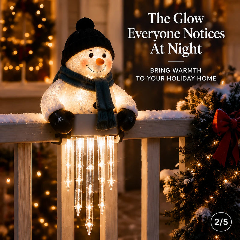 TinyWishes™ WinterGlow Snowman Icicle Lights