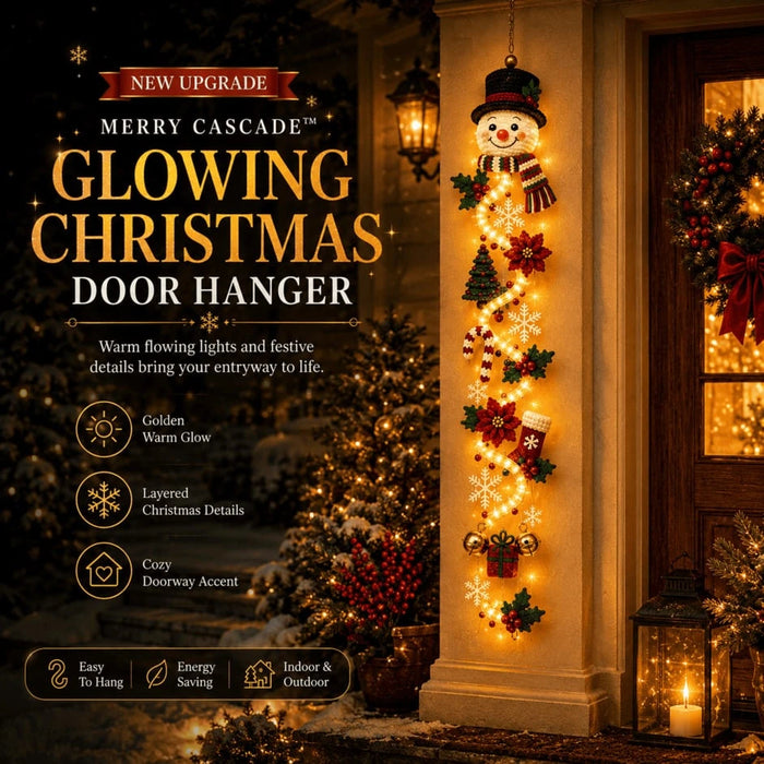 TinyWishes™ MerryCascade Lighted Christmas Door Hanger