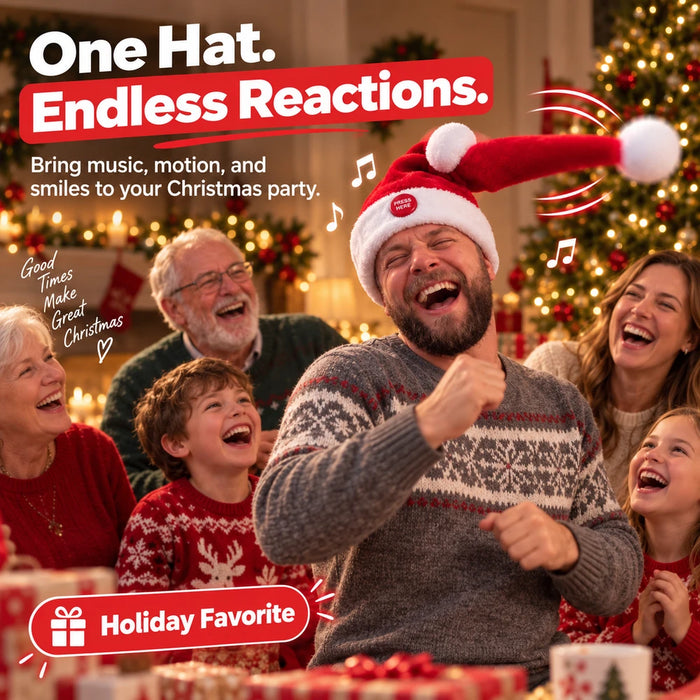 TinyWishes™ JingleJive Singing & Dancing Santa Hat