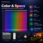 TinyWishes™ SmartGlow RGB Christmas Curtain Lights