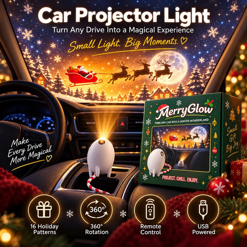 DriveGlow Christmas Car Projector Light