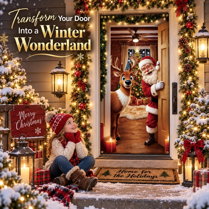 TinyWishes™ MagicDoor Christmas Door Cover