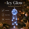 Winter Magic Snowflake Cascade LED Hanging Christmas Ornament