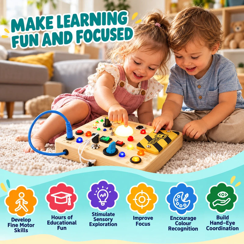 Wooden Montessori Busy Board