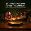 Magnetic Floating Santa Sleigh Display