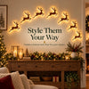 TinyWishes™ ReindeerGlow 7-Piece Christmas Wall Light Set