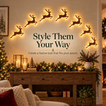 TinyWishes™ ReindeerGlow 7-Piece Christmas Wall Light Set