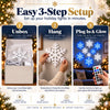 TinyWishes™ FrostGlow LED Snowflake Wall Set