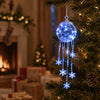 Winter Magic Snowflake Cascade LED Hanging Christmas Ornament