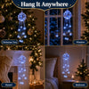 Winter Magic Snowflake Cascade LED Hanging Christmas Ornament