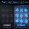 Glowing 3D Snowflake Wall Stickers