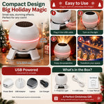 TinyWishes WonderGlow Christmas Projection Night Light