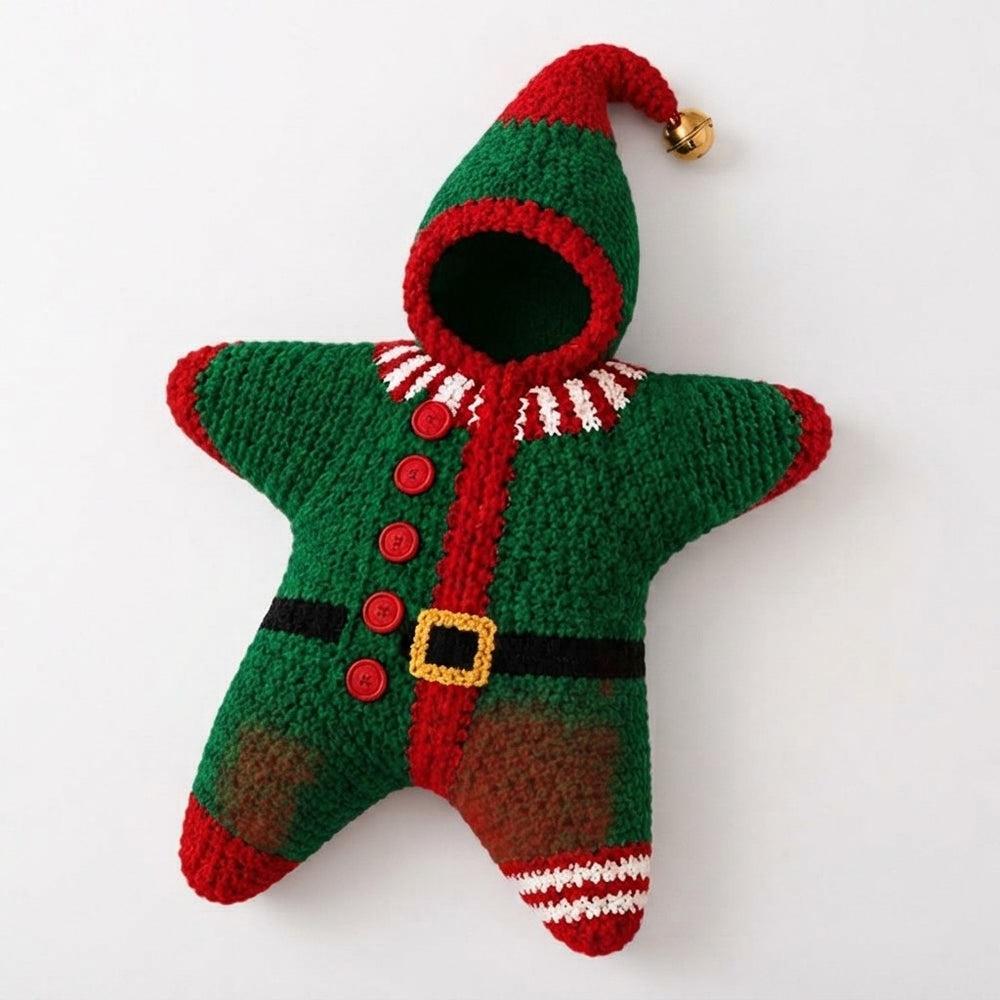Knitted Christmas Baby Romper