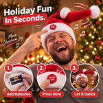 TinyWishes™ JingleJive Singing & Dancing Santa Hat