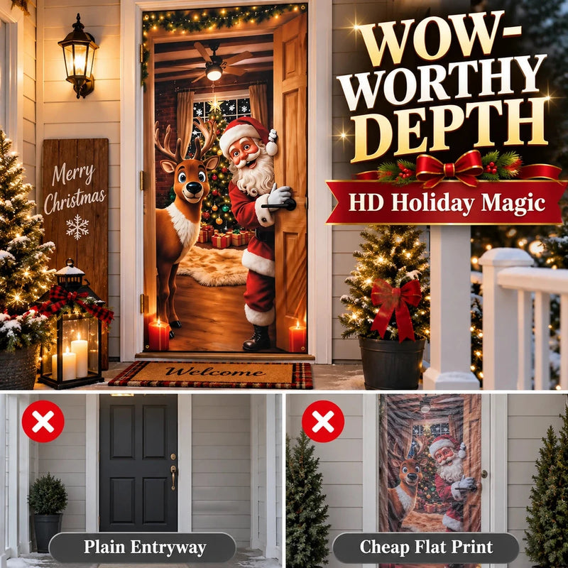 TinyWishes™ MagicDoor Christmas Door Cover
