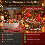 TinyWishes™ CardinalGlow Lighted Christmas Treat Bowl