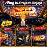 DriveGlow Christmas Car Projector Light
